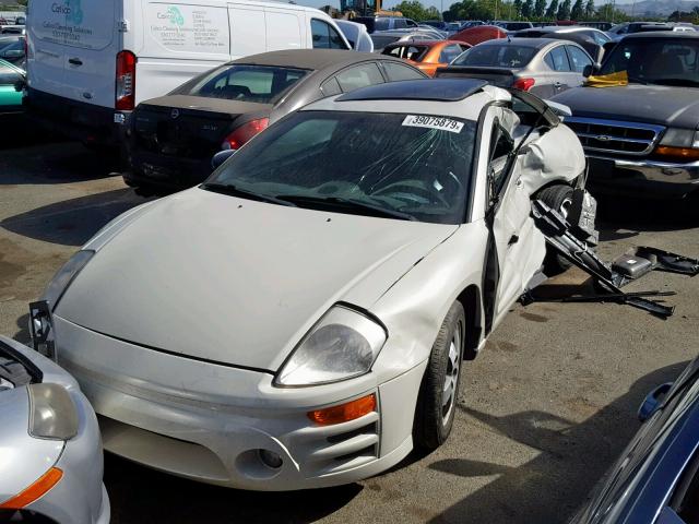 4A3AC44G63E065708 - 2003 MITSUBISHI ECLIPSE GS WHITE photo 2