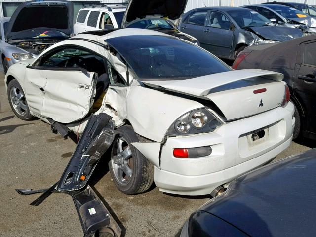 4A3AC44G63E065708 - 2003 MITSUBISHI ECLIPSE GS WHITE photo 3