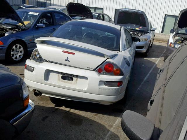 4A3AC44G63E065708 - 2003 MITSUBISHI ECLIPSE GS WHITE photo 4