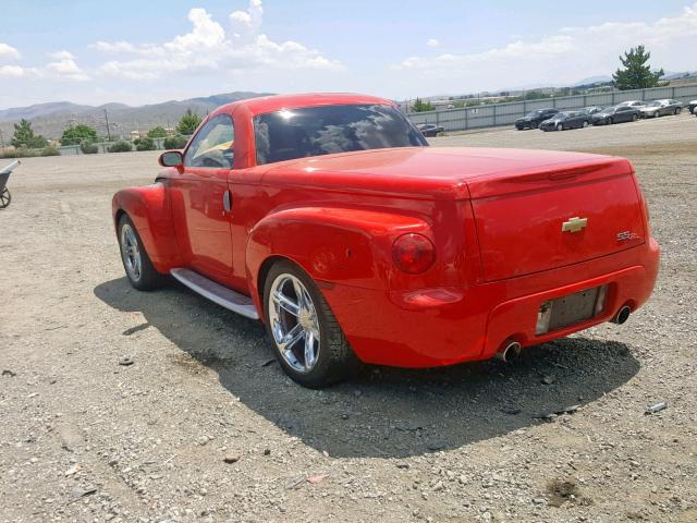 1GCES14PX3B100614 - 2003 CHEVROLET SSR RED photo 3