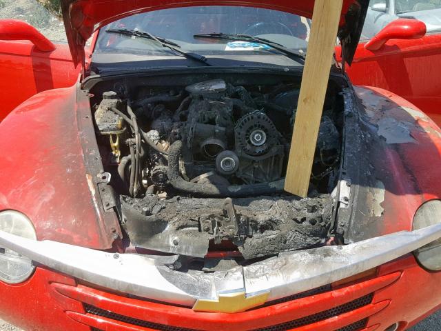 1GCES14PX3B100614 - 2003 CHEVROLET SSR 红色 照片 7