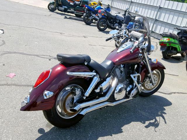 1HFSC526X7A405727 - 2007 HONDA VTX1300 R MAROON photo 4