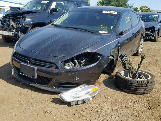 1C3CDFBA9DD284936 - 2013 DODGE DART SXT BLACK photo 2