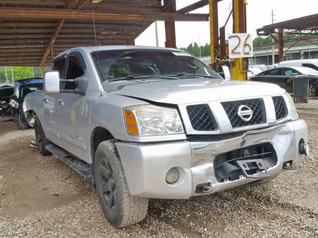 1N6AA07BX5N526894 - 2005 NISSAN TITAN XE SILVER photo 1