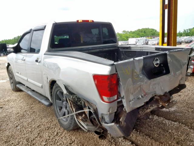 1N6AA07BX5N526894 - 2005 NISSAN TITAN XE SILVER photo 3