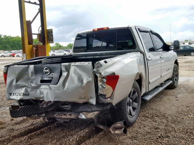 1N6AA07BX5N526894 - 2005 NISSAN TITAN XE SILVER photo 4