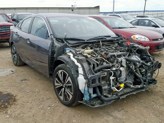 19XFC1F76GE025160 - 2016 HONDA CIVIC EXL GRAY photo 1