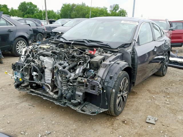 19XFC1F76GE025160 - 2016 HONDA CIVIC EXL GRAY photo 2