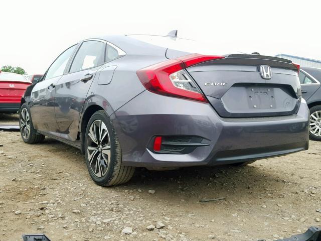 19XFC1F76GE025160 - 2016 HONDA CIVIC EXL GRAY photo 3