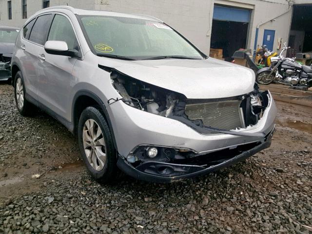 JHLRM4H70CC006018 - 2012 HONDA CR-V EXL SILVER photo 1