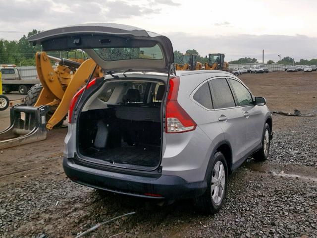 JHLRM4H70CC006018 - 2012 HONDA CR-V EXL SILVER photo 4