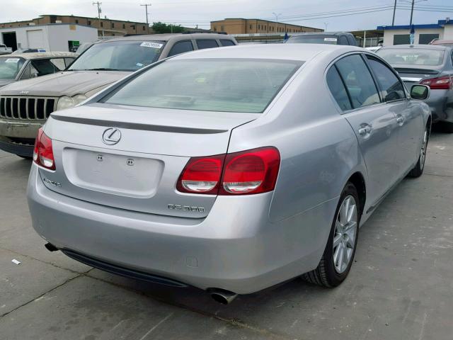 JTHBH96S465024097 - 2006 LEXUS GS 300 SILVER photo 4