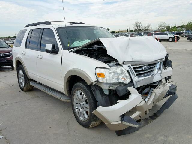 1FMEU6EE9AUA18164 - 2010 FORD EXPLORER E WHITE photo 1