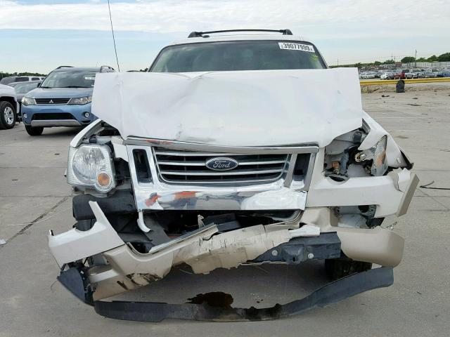 1FMEU6EE9AUA18164 - 2010 FORD EXPLORER E WHITE photo 7