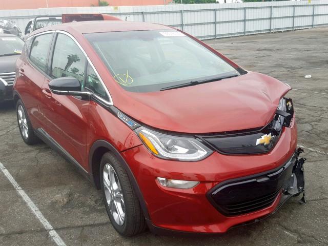 1G1FY6S06K4106931 - 2019 CHEVROLET BOLT EV LT BURGUNDY photo 1