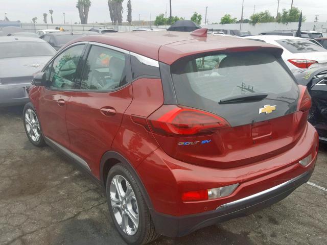 1G1FY6S06K4106931 - 2019 CHEVROLET BOLT EV LT BURGUNDY photo 3