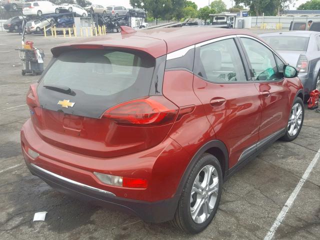 1G1FY6S06K4106931 - 2019 CHEVROLET BOLT EV LT BURGUNDY photo 4