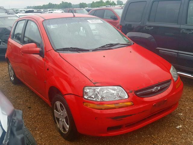 KL1TD666X7B776786 - 2007 CHEVROLET AVEO BASE Қызыл фото 1