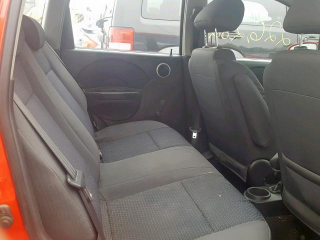 KL1TD666X7B776786 - 2007 CHEVROLET AVEO BASE Қызыл фото 6