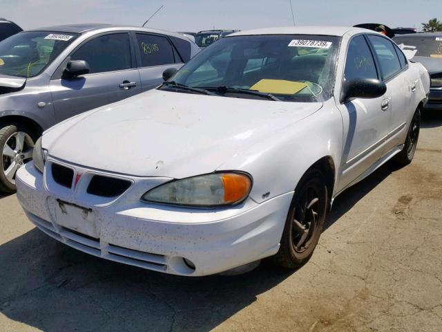 1G2NE52E75M186735 - 2005 PONTIAC GRAND AM S WHITE photo 2