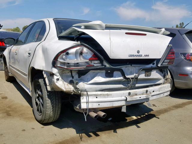 1G2NE52E75M186735 - 2005 PONTIAC GRAND AM S WHITE photo 3