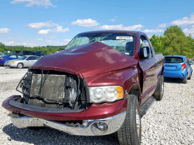 3D7KU26603G756101 - 2003 DODGE RAM 2500 S PURPLE photo 2