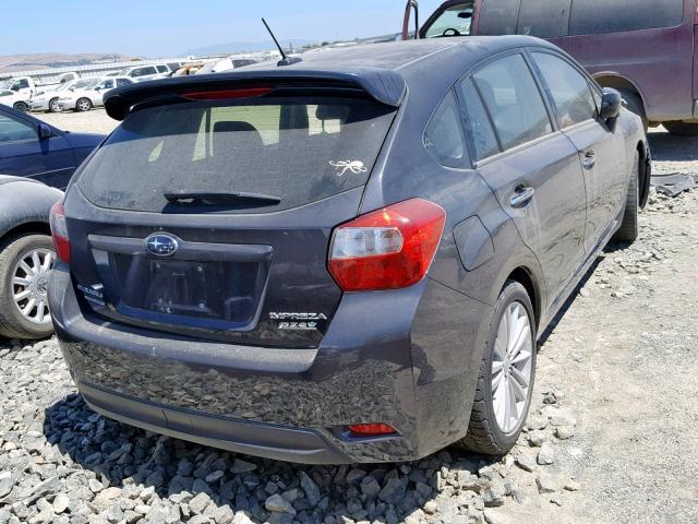 JF1GPAK61DH208175 - 2013 SUBARU IMPREZA LI CHARCOAL photo 4