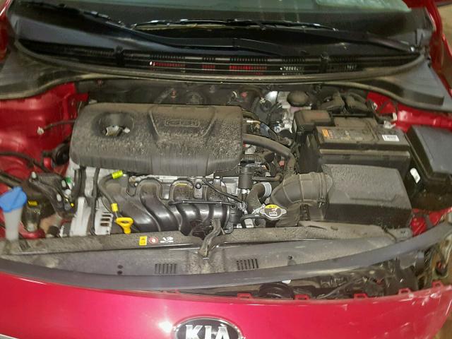 3KPA24AB1KE179603 - 2019 KIA RIO S RED photo 7