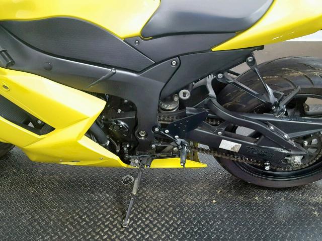 JKAZX4P128A045837 - 2008 KAWASAKI ZX600 P YELLOW photo 6