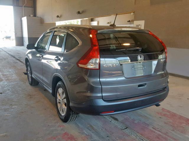 2HKRM4H78EH615037 - 2014 HONDA CR-V EXL GRAY photo 3