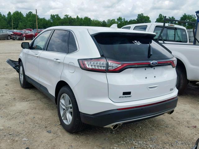 2FMPK3J91JBC53850 - 2018 FORD EDGE SEL WHITE photo 3