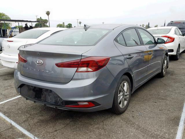 KMHD84LF5KU761535 - 2019 HYUNDAI ELANTRA SE CHARCOAL photo 4