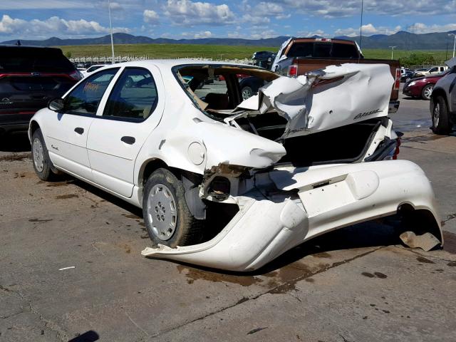 1P3EJ46C0XN629444 - 1999 PLYMOUTH BREEZE BAS WHITE photo 3