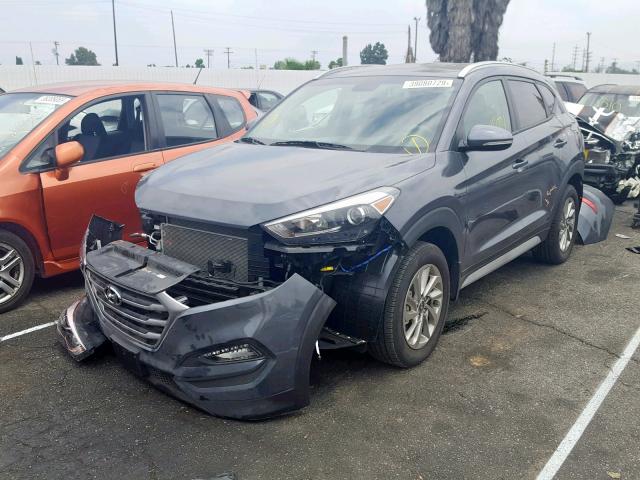 KM8J33A47JU820483 - 2018 HYUNDAI TUCSON SEL GRAY photo 2