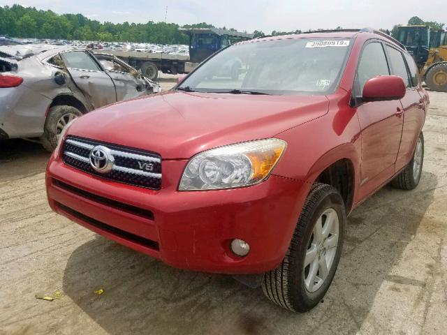 JTMBK34V375037115 - 2007 TOYOTA RAV4 LIMIT RED photo 2