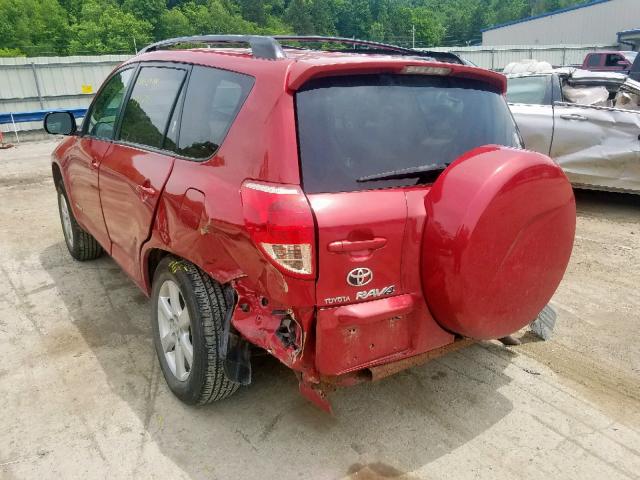 JTMBK34V375037115 - 2007 TOYOTA RAV4 LIMIT RED photo 3