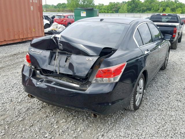 1HGCP3F88AA023403 - 2010 HONDA ACCORD EXL BLACK photo 4