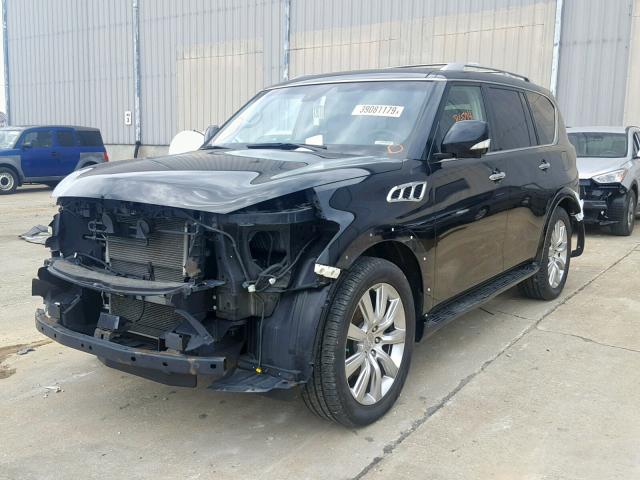 JN8AZ2NE7B9004334 - 2011 INFINITI QX56 BLACK photo 2