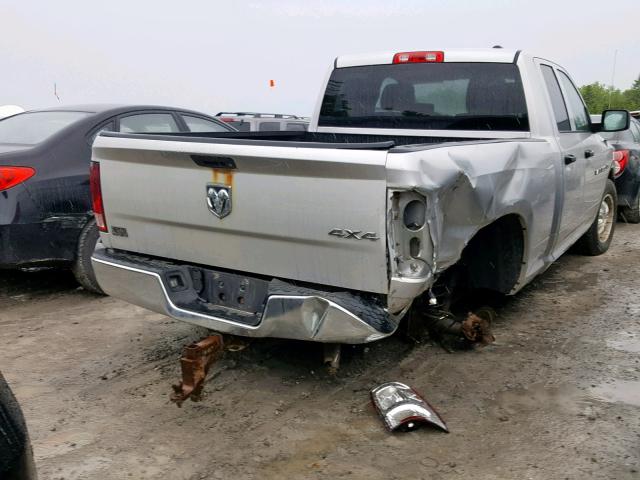 1C6RD7FTXCS252912 - 2012 DODGE RAM 1500 S SILVER photo 4