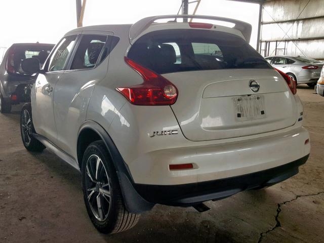 JN8AF5MR9DT217340 - 2013 NISSAN JUKE S WHITE photo 3