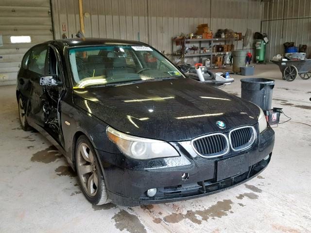 WBANA53515B857086 - 2005 BMW 525 I BLACK photo 1