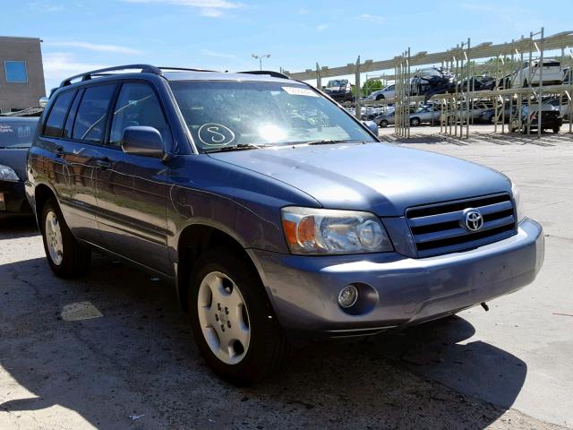 JTEEP21AX70231434 - 2007 TOYOTA HIGHLANDER BLUE photo 1