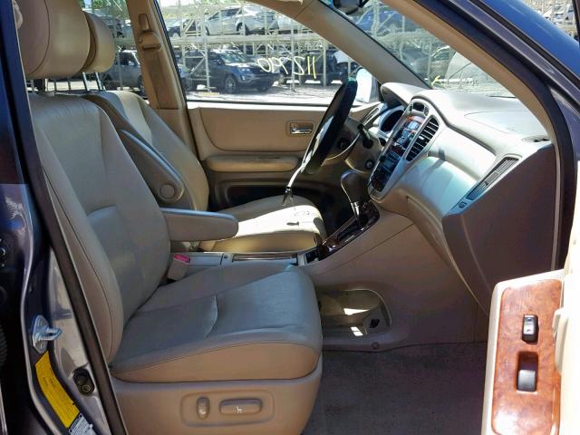 JTEEP21AX70231434 - 2007 TOYOTA HIGHLANDER BLUE photo 5