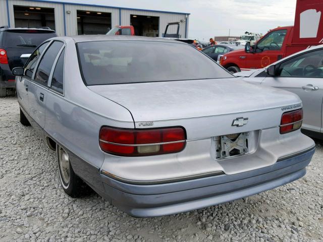 1G1BN53E7NR154277 - 1992 CHEVROLET CAPRICE CL SILVER photo 3