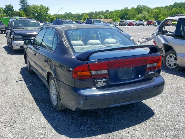 4S3BE6350Y7217913 - 2000 SUBARU LEGACY L BLUE photo 3