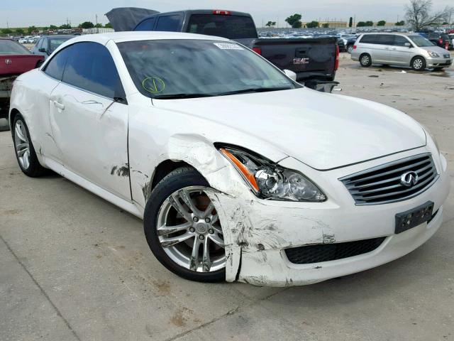 JNKCV66E59M720189 - 2009 INFINITI G37 BASE WHITE photo 1