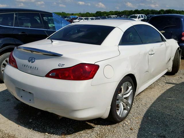 JNKCV66E59M720189 - 2009 INFINITI G37 BASE WHITE photo 4