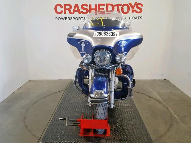 1HD1FC4177Y609555 - 2007 HARLEY-DAVIDSON FLHTCUI BLUE photo 2