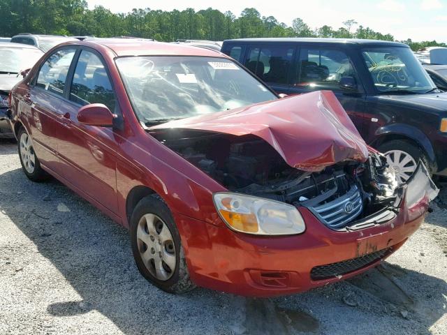 KNAFE121085509475 - 2008 KIA SPECTRA EX RED photo 1