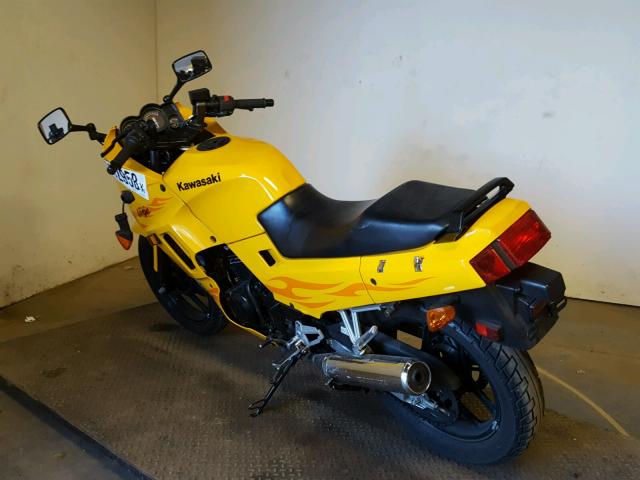 JKAEXMF126DA25599 - 2006 KAWASAKI EX250 F YELLOW photo 3